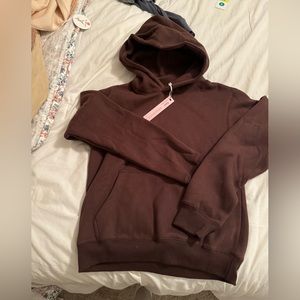 Brown hoodie, S